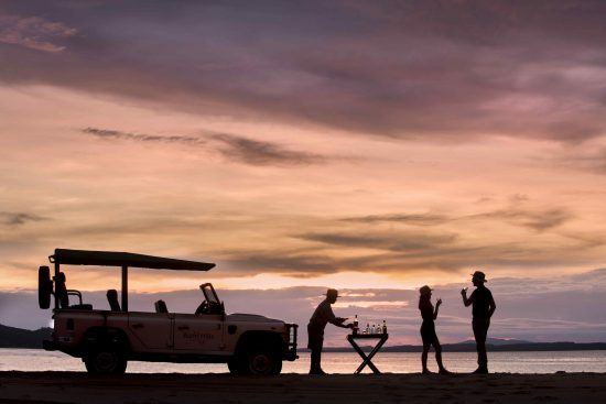 Sunset drinks at Lake Kariba