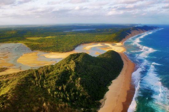 Blick auf den iSimangaliso Wetland Nationalpark von oben