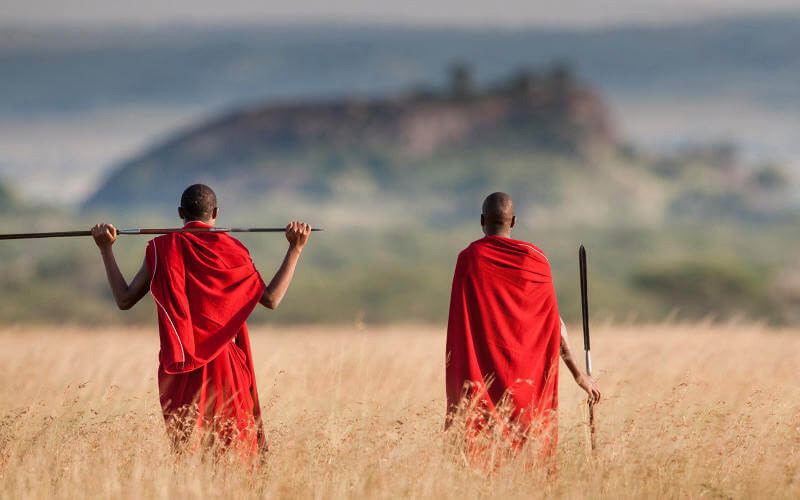 maasai warriors near Lake Manyara