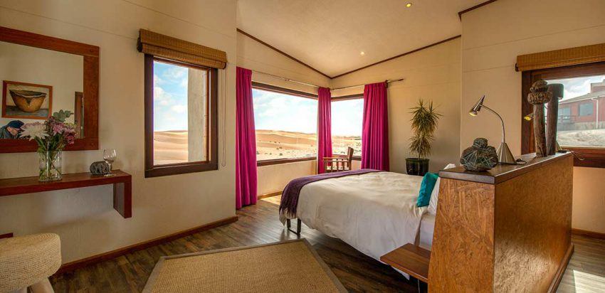 Traumblick vom Zimmer in der Desert Breeze Lodge