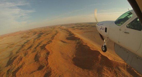 Sobrevolando Namibia