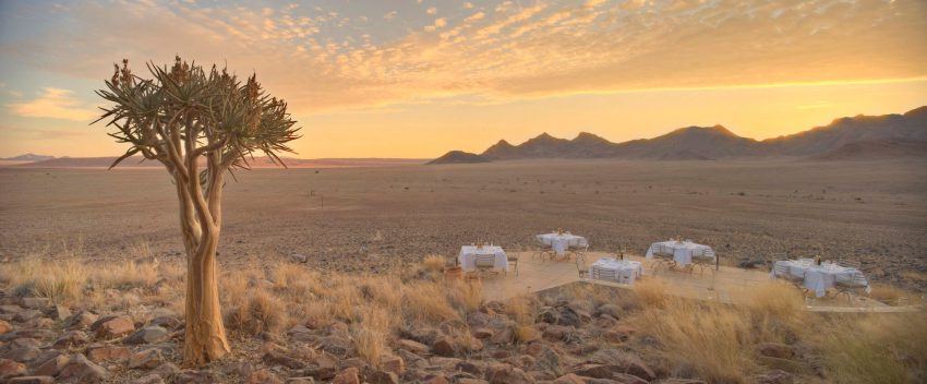 Seichtes Licht und Abendstimmung in der &Beyond Sossusvlei Desert Lodge