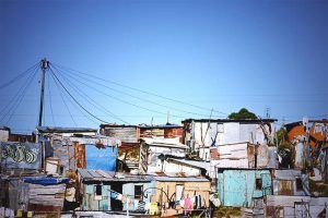 Le township de Shantytown, à proximité du Cap