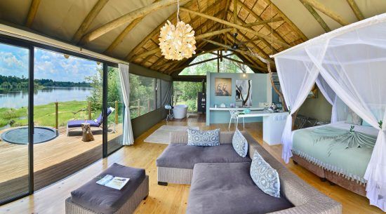 Victoria Falls River Lodge offers an intimate Zambezi cruise experience