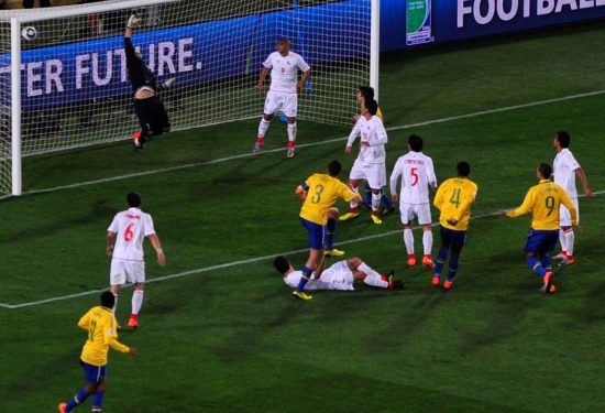 Spiel zwischen Brasilien und Argentinien bei der WM 2010 in Südafrika