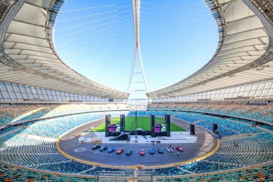 Blick ins Moses Mabhida Stadion in Durban