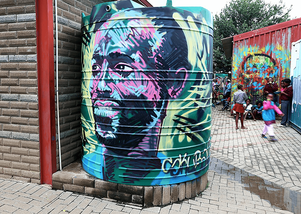 Street Art in Woodstock, Cape Town.