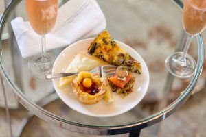 Treats are served during the MannaBay high tea at this five star boutique hotel