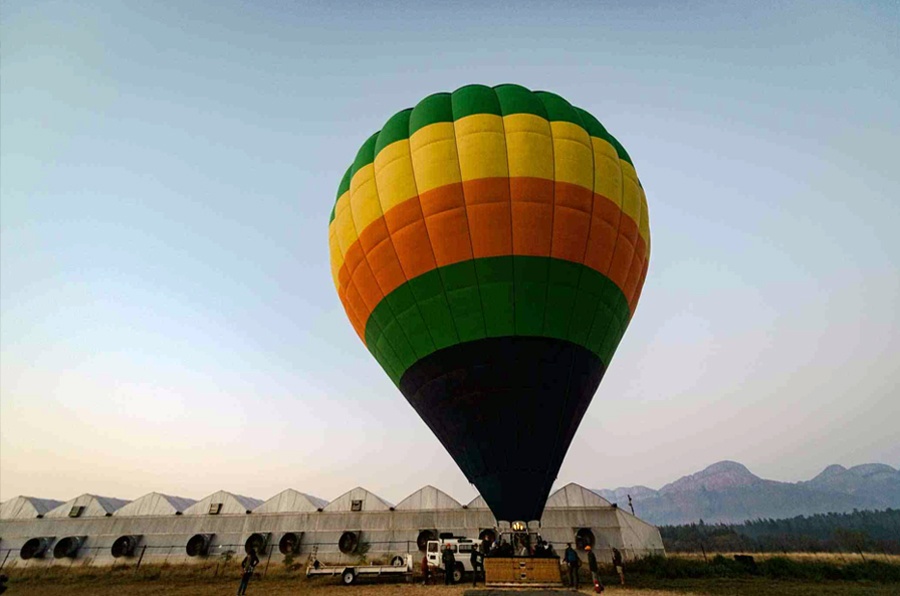 Safári em balão de ar quente na Reserva Balule, Grande Kruger