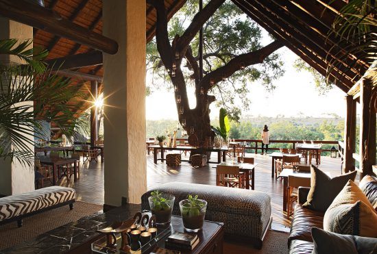 Helen: Entrada del Lodge Londolozi Varty Camp