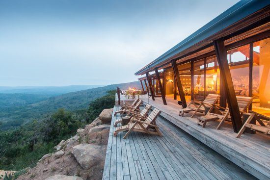 The view of Hluhluwe–iMfolozi Park from Rhino Ridge Safari Lodge