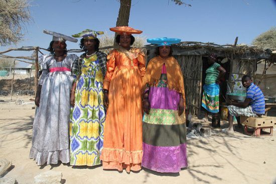 Los extravagantes vestidos de los herero