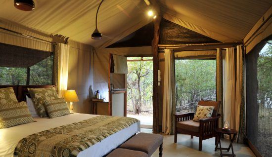 Changa Safari Camp aims has a series of luxury safari tents 