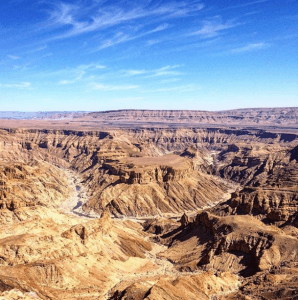 The Fish River Canyon on our sandy Namibian Trek