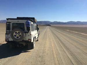 The Landrover on our Namibian trek