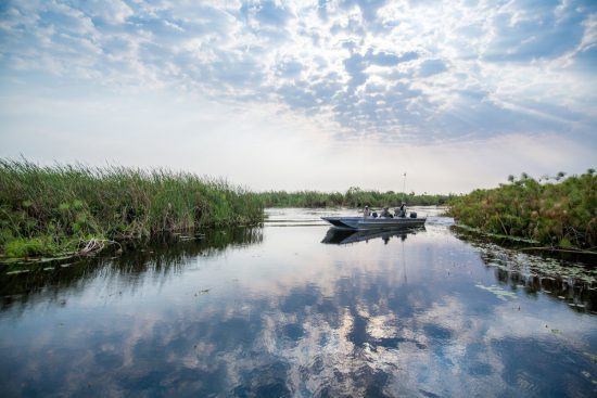 Las impresionantes aguas del delta del Okavango, en Botsuana