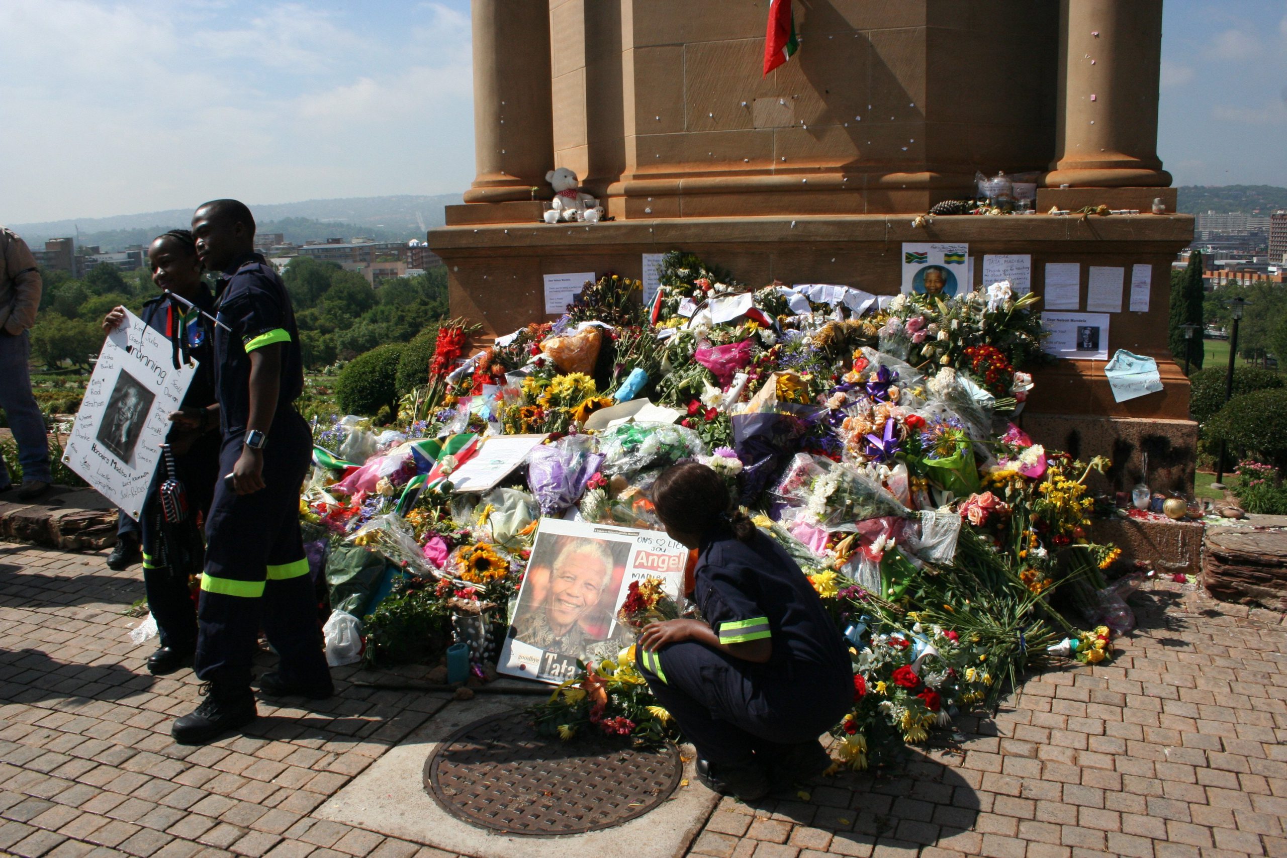 Imágen del funeral de Nelson Mandela en Qunu