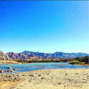 River on Namibian trek