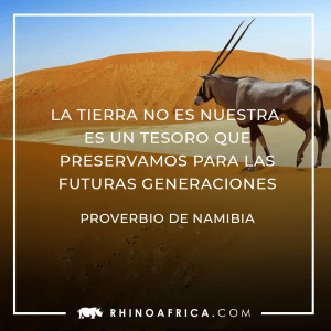 Proverbios africanos: La tierra no es nuestra, es un tesoro que preservamos para las futuras generaciones