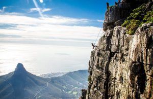 Rapel en Table Mountain, Ciudad del Cabo