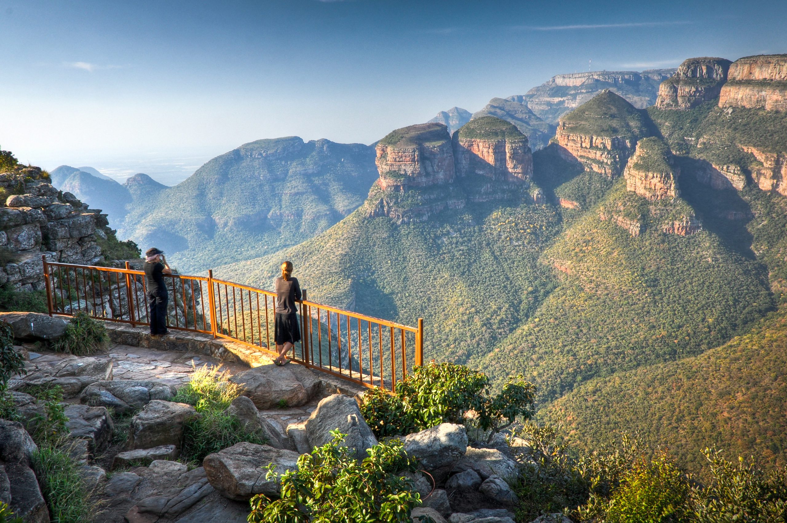 Viewing point of the Three Rondavels along the Panorama Route