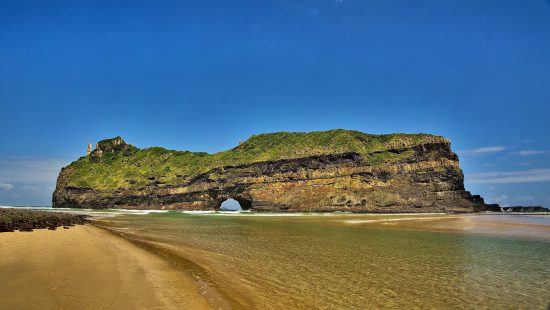 Das berühmte Hole in the Wall im Eastern Cape Südafrikas