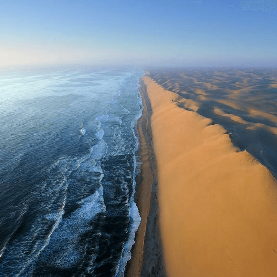 Namibia, where the desert sands meet the sea