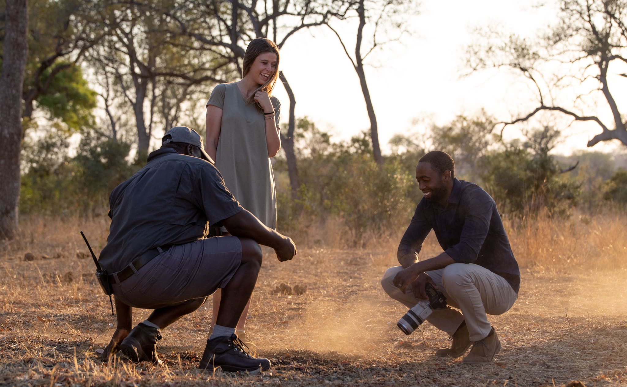 Taking in the smaller details on a walking safari at Silvan Safari