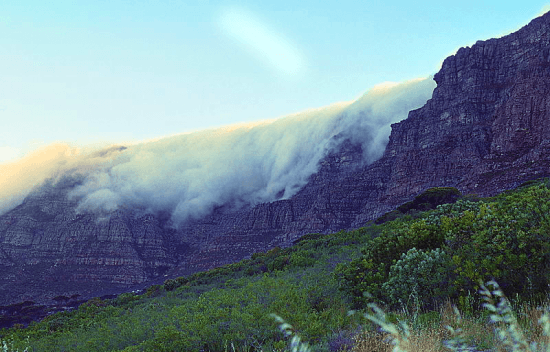 A famosa "toalha de mesa" da Table Mountain