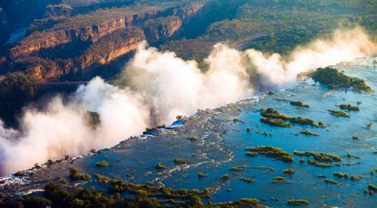 Cataratas Vitória vistas desde el cielo