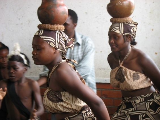 Shona maidens during a traditional dance ceremony