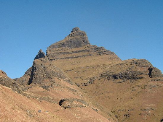 Der Cathedral Peak in den Drakensbergen