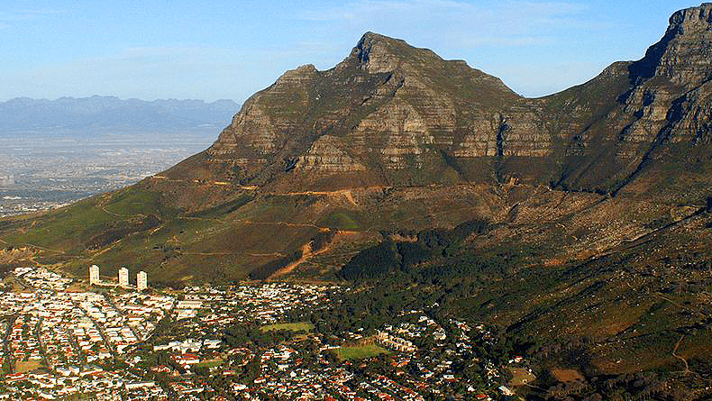 Devil's Peak vista a partir do topo da Lion's Head