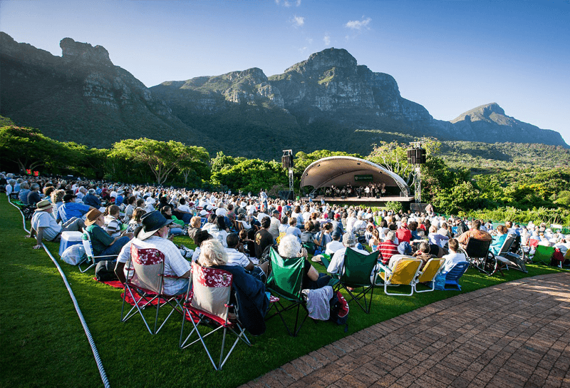 Apresentações musicais são promovidas em Kirstenbosch durante o verão