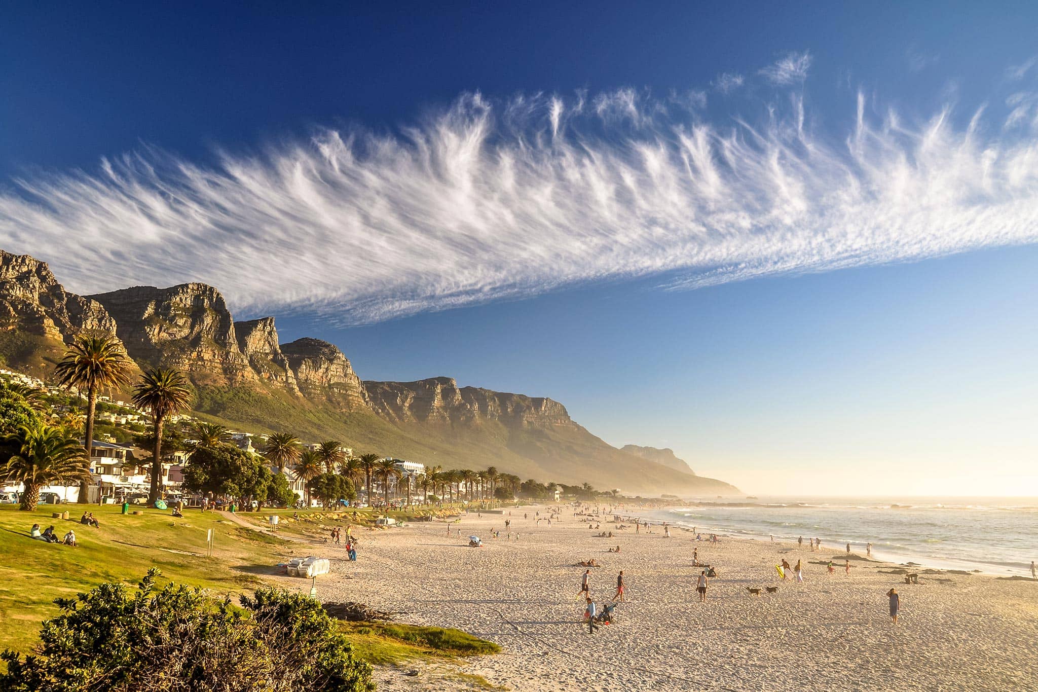 Camps Bay Beach in Cape Town, South Africa