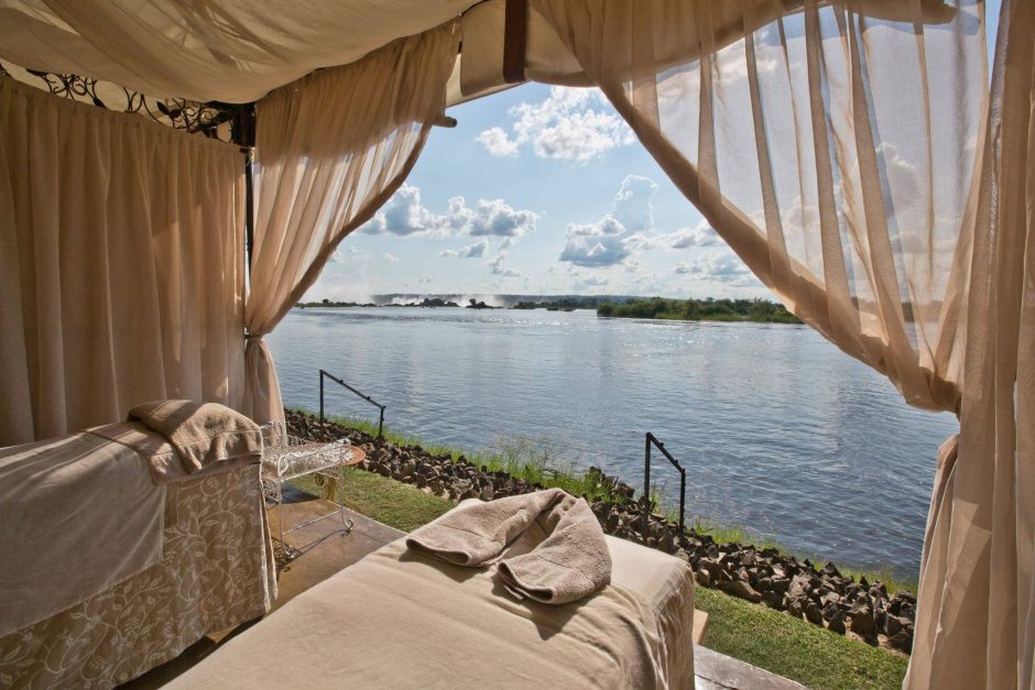 Romantic places - Royal Livingstone near Victoria Falls: Spa with river views