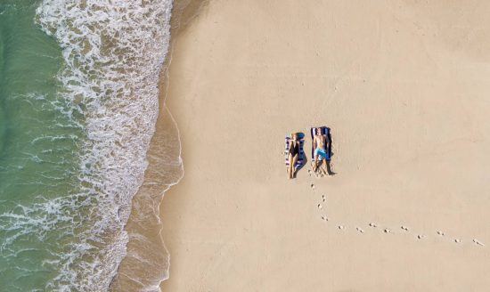 Entspannung am Strand in Südafrika