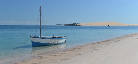 As águas tranquilas das Ilhas Bazaruto