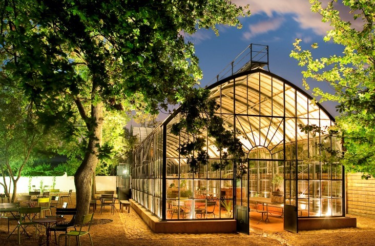 Das Restaurant The Greenhouse auf der Weinfarm Babylonstoren