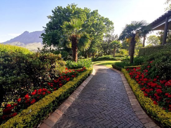 Gardens at Delaire Graff Estate in the Stellenbosch Winelands