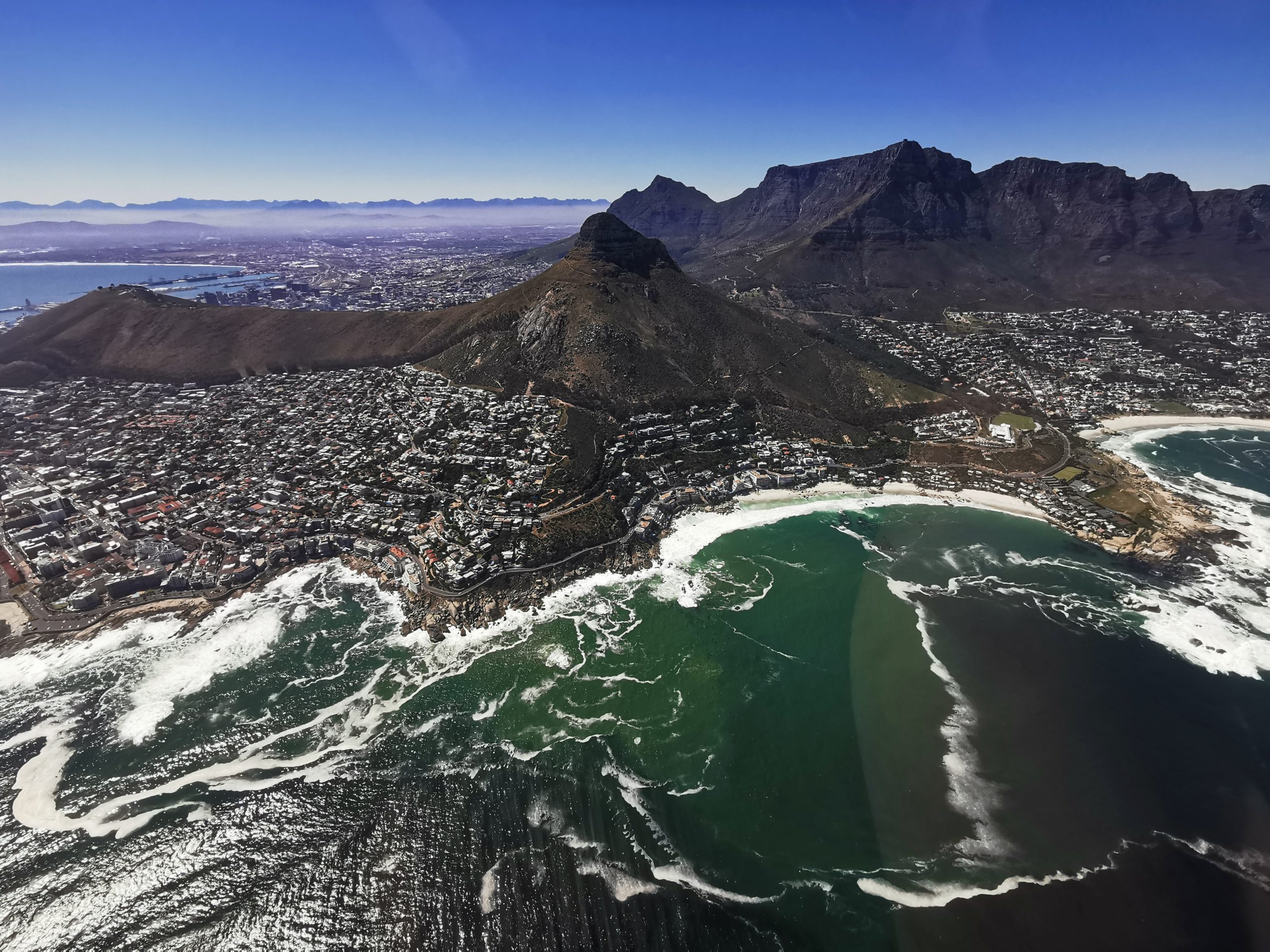 NAC Helicopter flight over Cape Town