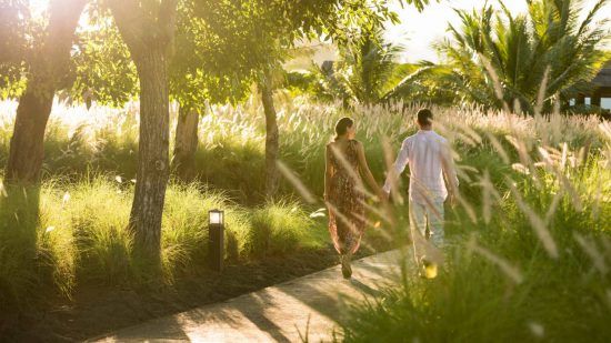 Typical view from the Four Seasons on the island of Mauritius 