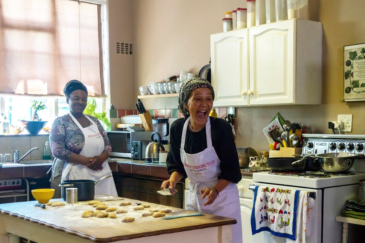 Zainie in her kitchen in the Bo-Kaap, Cape Town