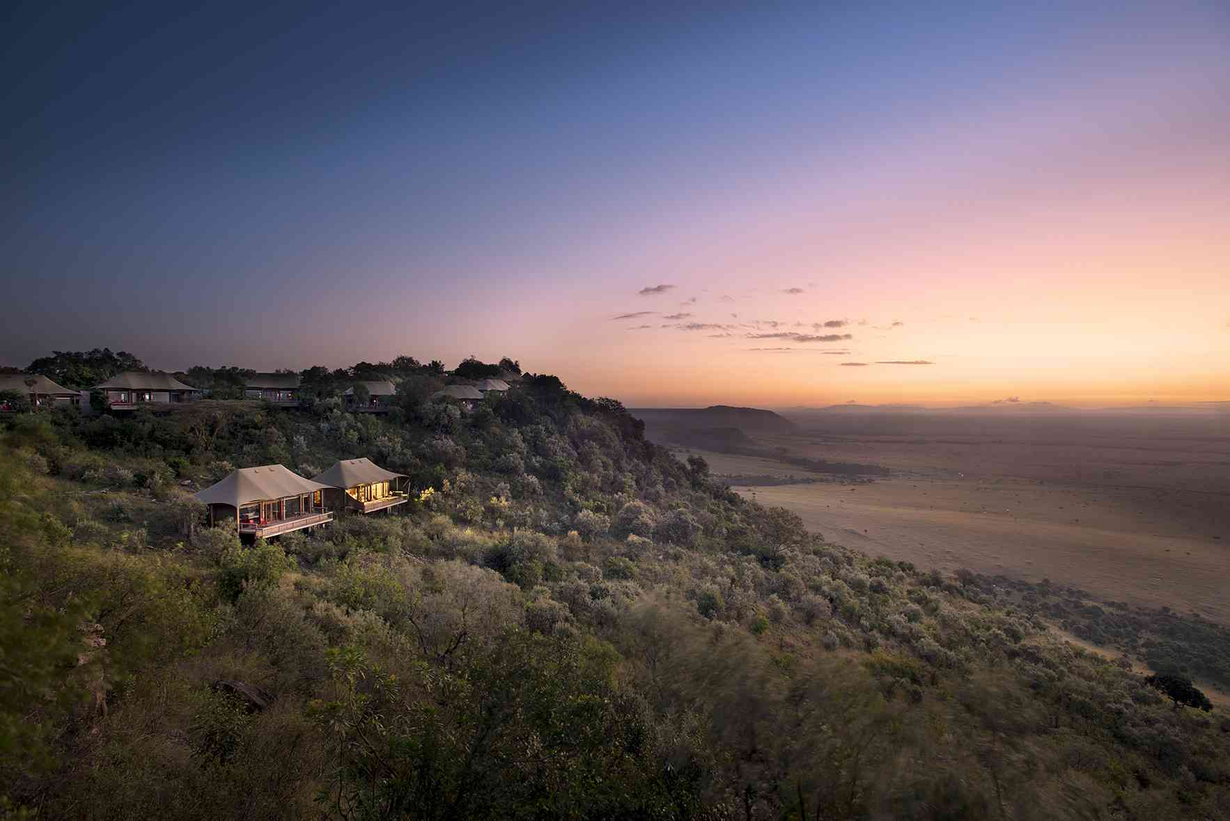 Angama Mara Tented Camp in Kenya is a great destination for African Travel In October.