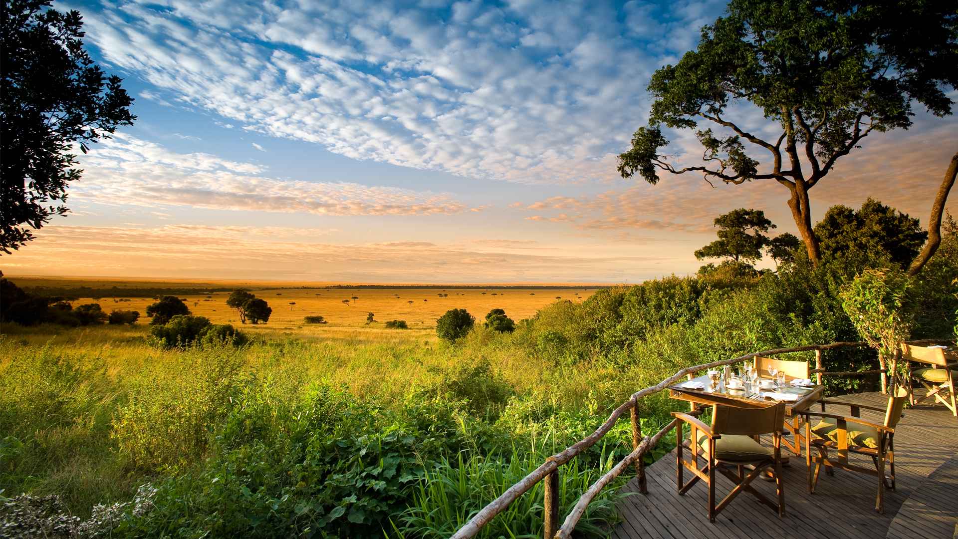 View from Bateleur Camp's deck