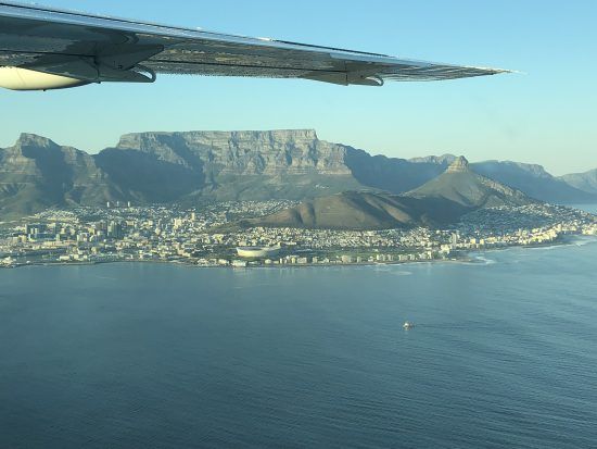 Kapstadt vom Flugzeug aus