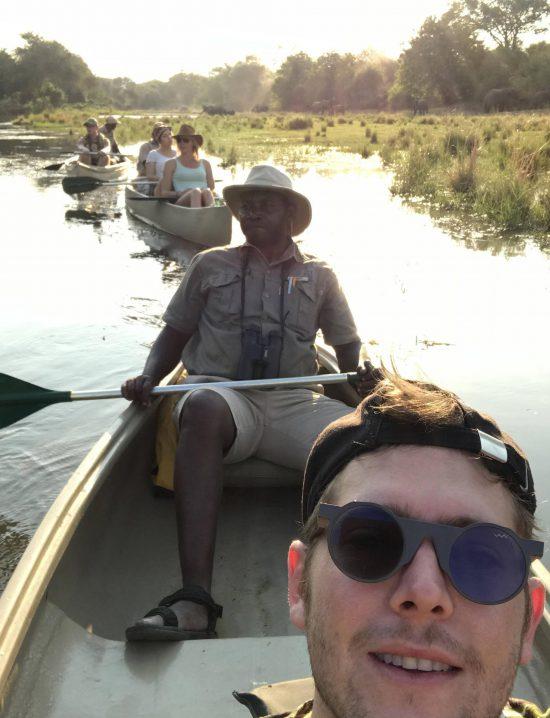 Carl canoe safari in Zambia