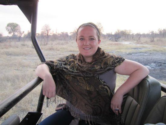 Tara Beckett on safari in Southern Africa