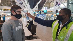 Temperature check at Cape Town International's