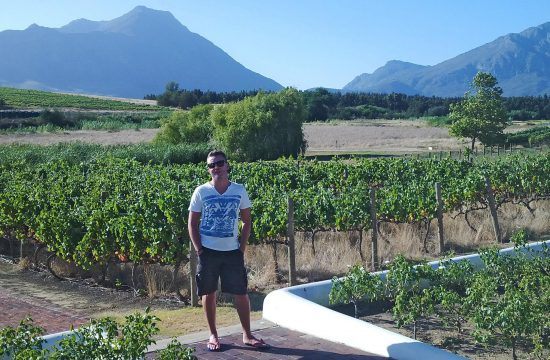 Ian in the Cape Winelands